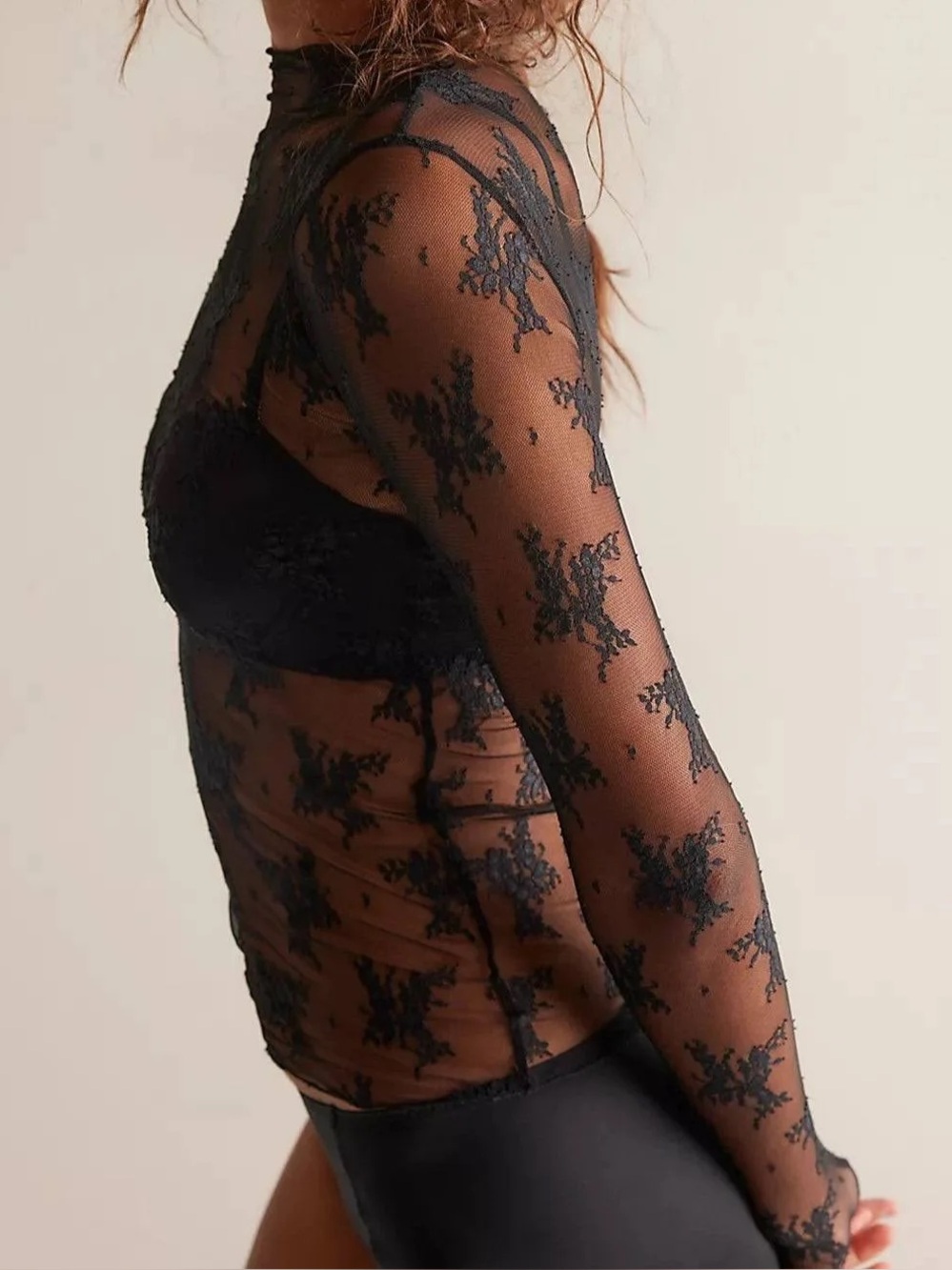 ✨Sold Out✨Free People Lady Lux Layering Top- Black - Picture 4 of 9